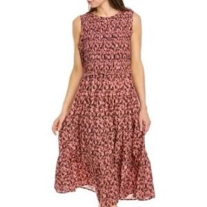 beachlunchlounge Pink and Black Maxi Dress